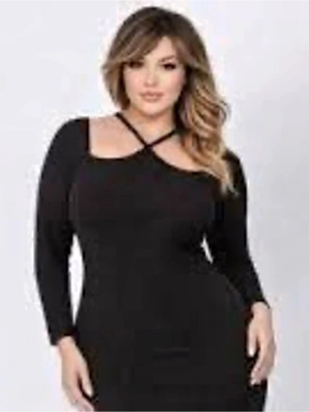 The Commons Black Mini Dress Size LG NWT
